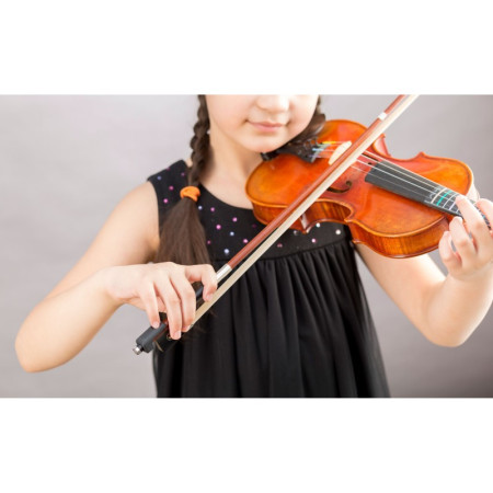 Comprar PinkyHold tutor posicional dedo meñique para violino, viola e violoncelo. Preto. 