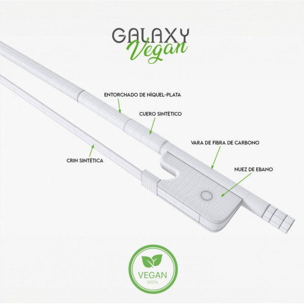 Comprar Arco de Violino Galaxy Vegan 4/4 ao melhor preço | València Violins