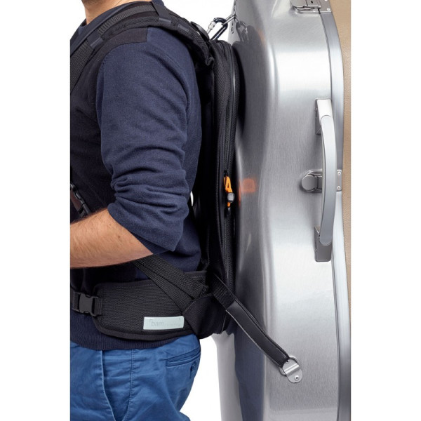Buy Bam 9036 ergonomic backpack for cello case with sheet music bag.