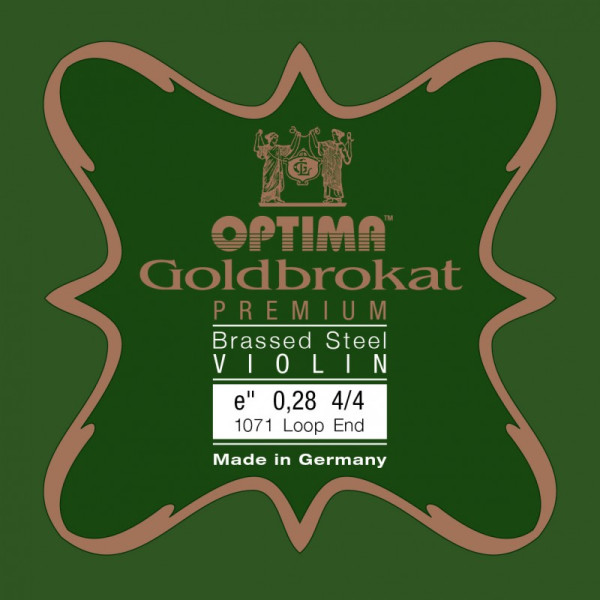 Corde de violon Optima Goldbrokat Premium Brassed 1071 1er Mi lazo 0.28 Strong 4/4