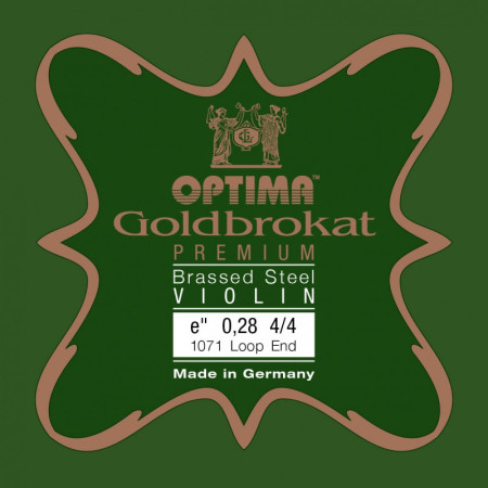 Corde de violon Optima Goldbrokat Premium Brassed 1071 1er Mi lazo 0.28 Strong 4/4