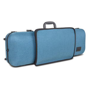 Étui rigide violon Gewa BIO A rectangulaire bleu