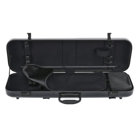 Étui rigide de violon Gewa Air 2.1 rectangulaire noir mat