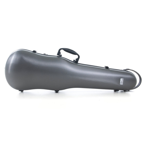 Étui rigide violon Gewa Pure Polycarbonate forme 1.8 gris