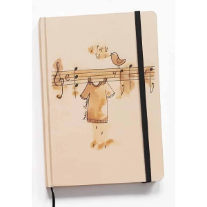 Libreta A5 (grande) pintada a mano Maria Amorós - Especialistas en Violines, Violas, Violonchelos y accesorios