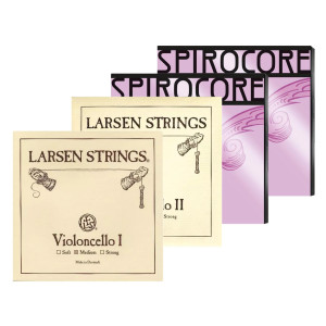 Set de cuerdas Cello LARSEN + SPIROCORE WOLFRAMIO - Especialistas en Violines, Violas, Violonchelos y accesorios
