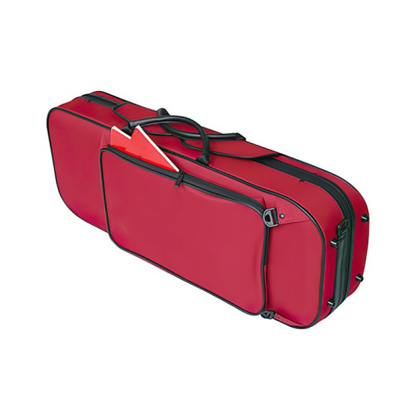 Custodia rigida violino Pedi NiteFlash rettangolare 4/4 4/4 Rosso