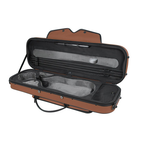 Buy Pedi NiteFlash rectangular violin case 4/4 Brown at the best price | València Violins