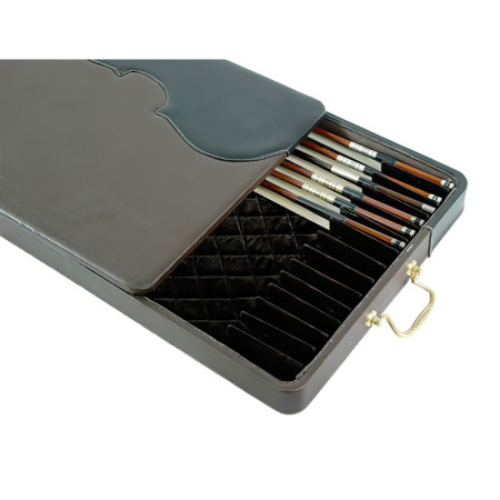Buy Case 15 bows violin/viola/cello Black/Brown Brown at the best price | València Violins