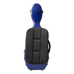 Étui rigide violon Rapsody Rocket forme 4/4 avec housse souple pour partitions 4/4 Bleu 2