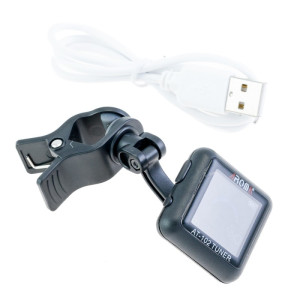 Buy Black rechargeable clip-on tuner Aroma AT-102 | València Violins