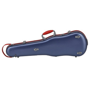 Custodia rigida violino Gewa Policarbonato FUN forma blu/rosso 2