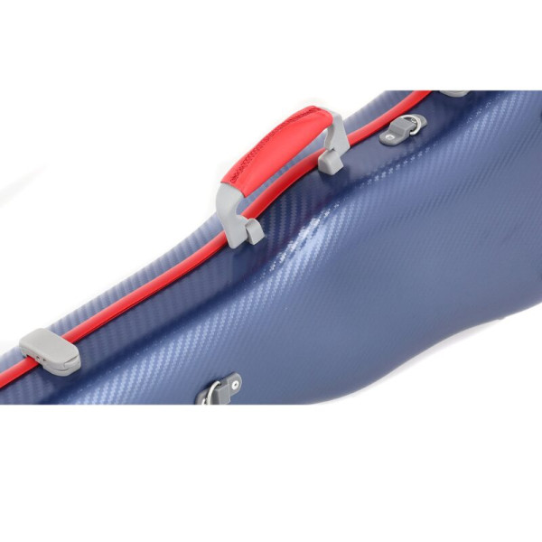 Custodia rigida violino Gewa Policarbonato FUN forma blu/rosso