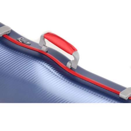 Custodia rigida violino Gewa Policarbonato FUN forma blu/rosso