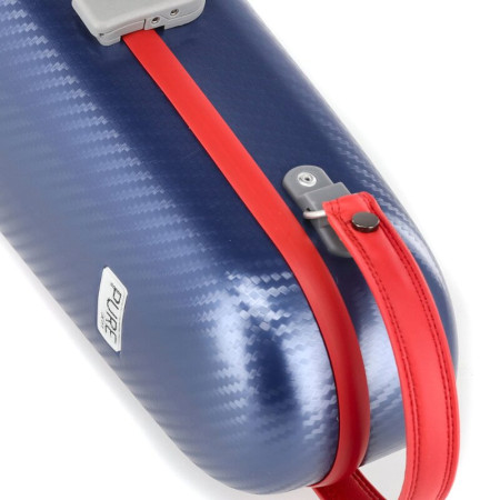 Custodia rigida violino Gewa Policarbonato FUN forma blu/rosso
