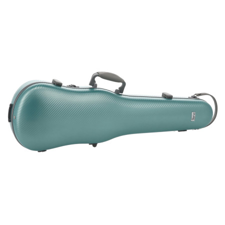 Custodia rigida violino Gewa Policarbonato FUN forma verde/grigio