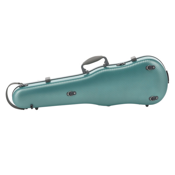 Custodia rigida violino Gewa Policarbonato FUN forma verde/grigio