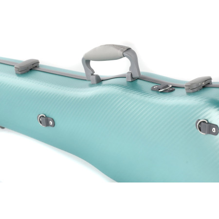 Custodia rigida violino Gewa Policarbonato FUN forma verde/grigio