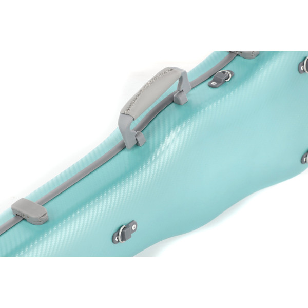 Custodia rigida violino Gewa Policarbonato FUN forma verde/grigio