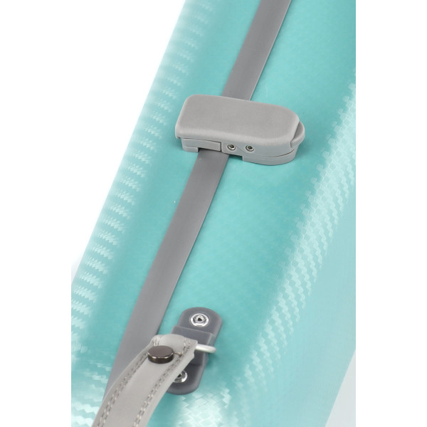Custodia rigida violino Gewa Policarbonato FUN forma verde/grigio
