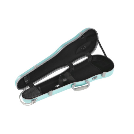 Custodia rigida violino Gewa Policarbonato FUN forma verde/grigio