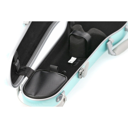 Custodia rigida violino Gewa Policarbonato FUN forma verde/grigio