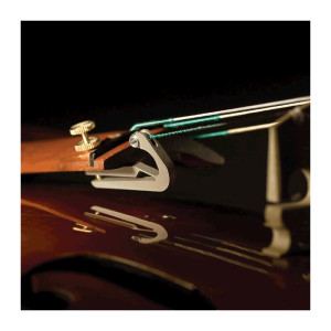 Afinador para violín y viola de titanio negro/dorado - Especialistas en Violines, Violas, Violonchelos y accesorios 2