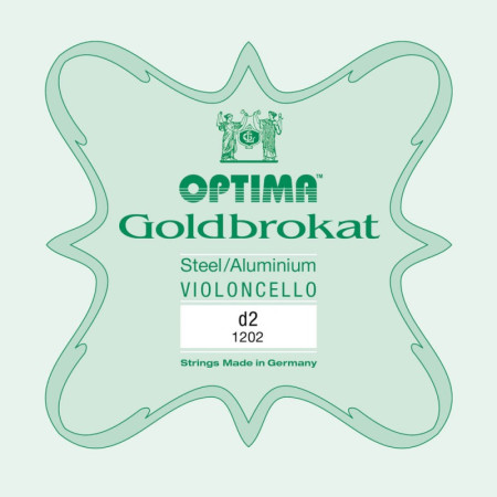 Corda violoncello Optima Goldbrokat 1202 2° Re Medium 1/4
