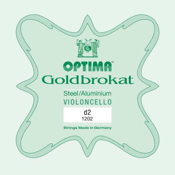 Corda violoncello Optima Goldbrokat 1202 2ª Re Medium 3/4