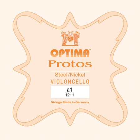 Corda violoncello Optima Protos 1211 1ª La Medium 1/2