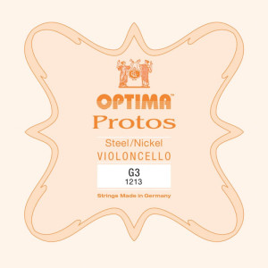 Corda violoncello Optima Protos 1213 3ª Sol Medium 3/4