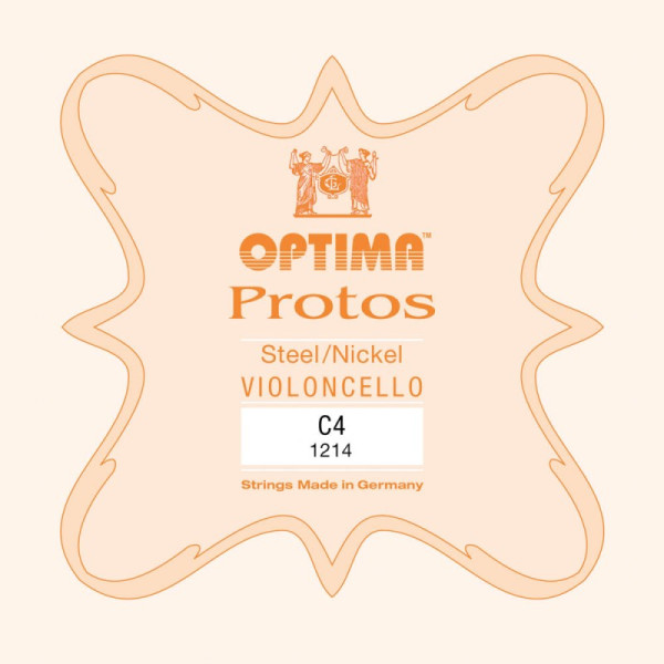 Cuerda cello Optima Protos 1214 4ª Do Medium 1/2