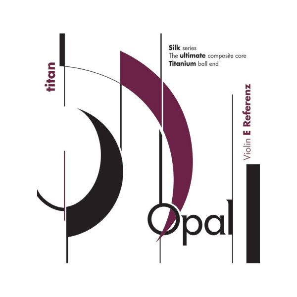 Corda violino For-Tune Opal Titan E Referenz 1° Mi Palla acciaio Medium 1 unità in busta di carta 4/4