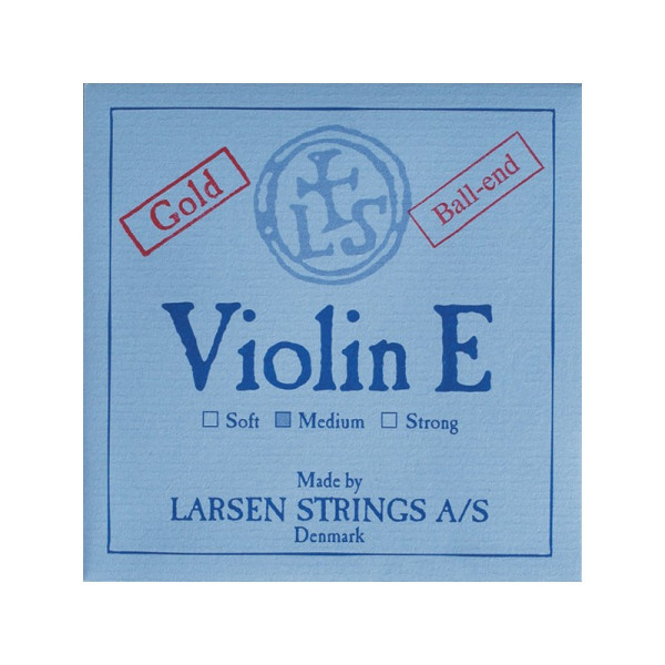 Comprar Corda de Violino Larsen 1ª Mi Bola Ouro Medium 4/4 ao melhor preço | València Violins