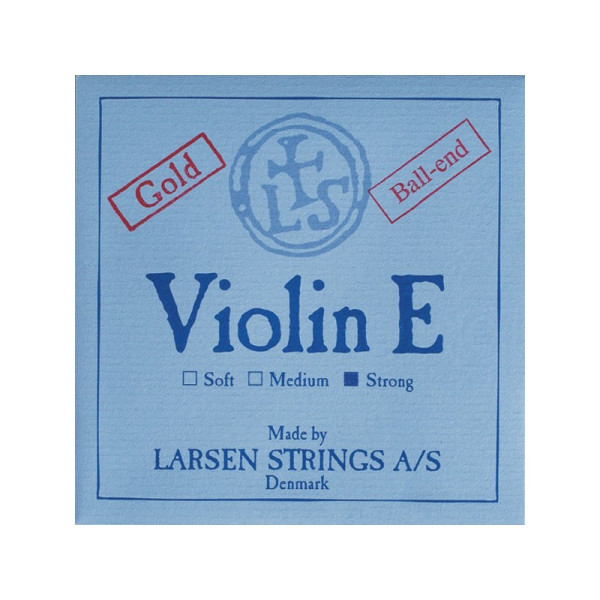 Cuerda violín Larsen 1ª Mi Bola oro Strong 4/4