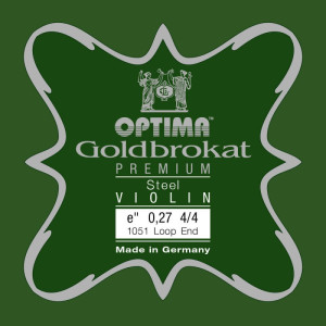 Corde de violon Lenzner Goldbrokat Premium 1051 1er Mi lazo 0.27 Strong 4/4