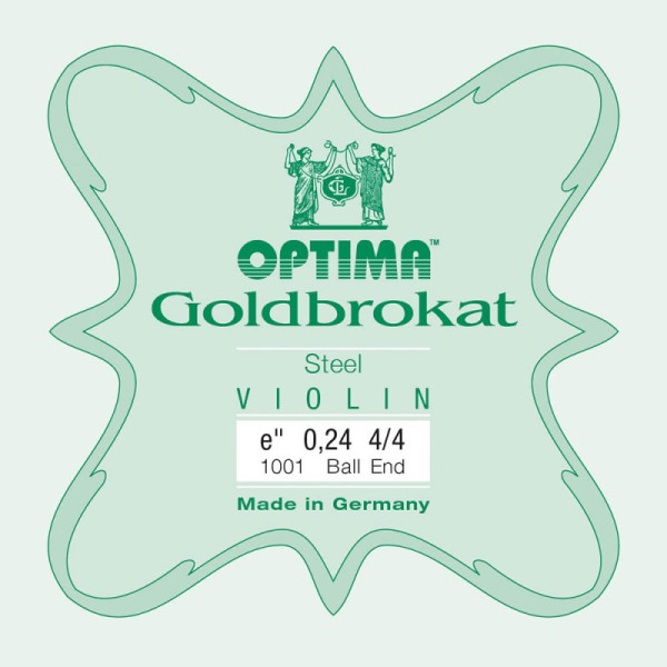 Cuerda violín Optima Goldbrokat 1001 1ª Mi Bola 0.24 Extra-light 4/4