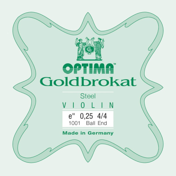 Corda violino Optima Goldbrokat 1001 1ª Mi Bola 0.25 Light 4/4