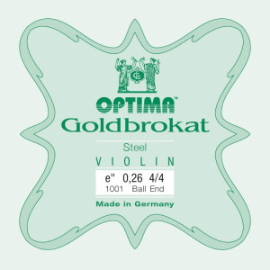 Corda violino Optima Goldbrokat 1001 1° Mi Bola 0.26 Medium 4/4