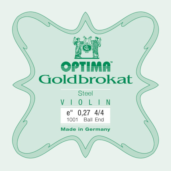 Corde de violon Optima Goldbrokat 1001 1er Mi Boule 0.27 Hard 4/4