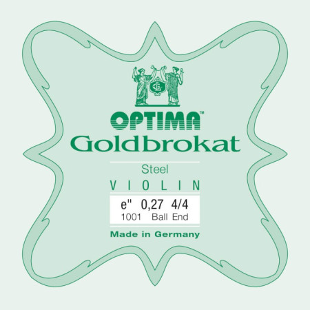 Corde de violon Optima Goldbrokat 1001 1er Mi Boule 0.27 Hard 4/4