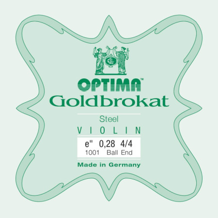 Corde violon Optima Goldbrokat 1001 1er Mi Boule 0,28 Extra-dur 4/4