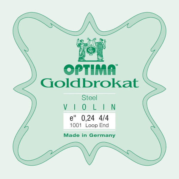 Corda violino Optima Goldbrokat 1001 1° Mi lazo 0.24 Extra-light 4/4