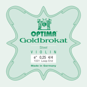 Corda violino Optima Goldbrokat 1001 1° Mi lazo 0.25 Light 4/4