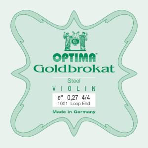 Buy Optima Goldbrokat 1001 1st Violin String E loop 0.27 Hard 4/4.