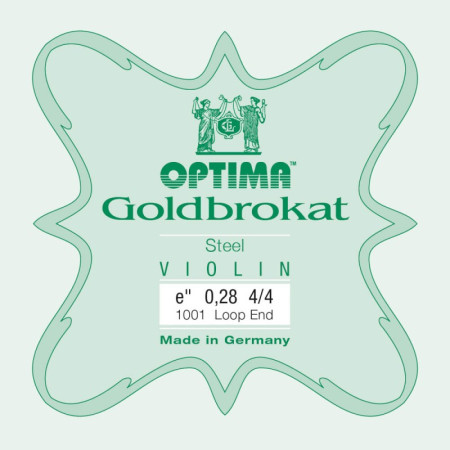 Buy Optima Goldbrokat 1001 1st E violin string loop 0.28 Extra-hard 4/4.