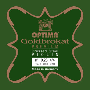 Comprar Corda de violino Optima Goldbrokat Premium Brassed 1071 1ª Mi Bola 0.26 Média 4/4 
