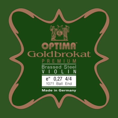 Corda violino Optima Goldbrokat Premium Brassed 1071 1° Mi Bola 0.27 Strong 4/4