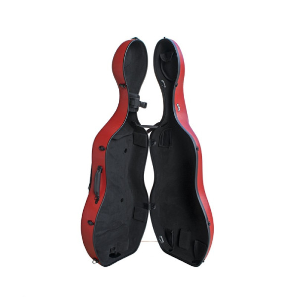 Étui rigide violoncelle Artist Dynamic polycarbonate 4/4 Rouge