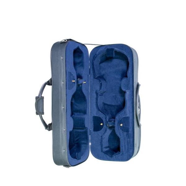 Comprar Estojo retangular para 2 violinos Rapsody Duo 4/4 preto ao melhor preço | València Violins